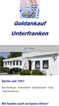 Mobile Screenshot of goldankauf-unterfranken.de